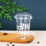 Průhledné kelímky 24 oz s víčky bez slámy